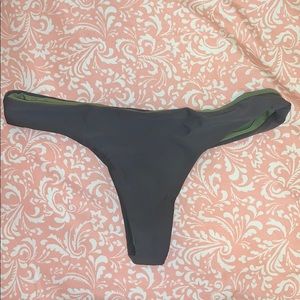 grey/olive damsel reversible bikini bottoms